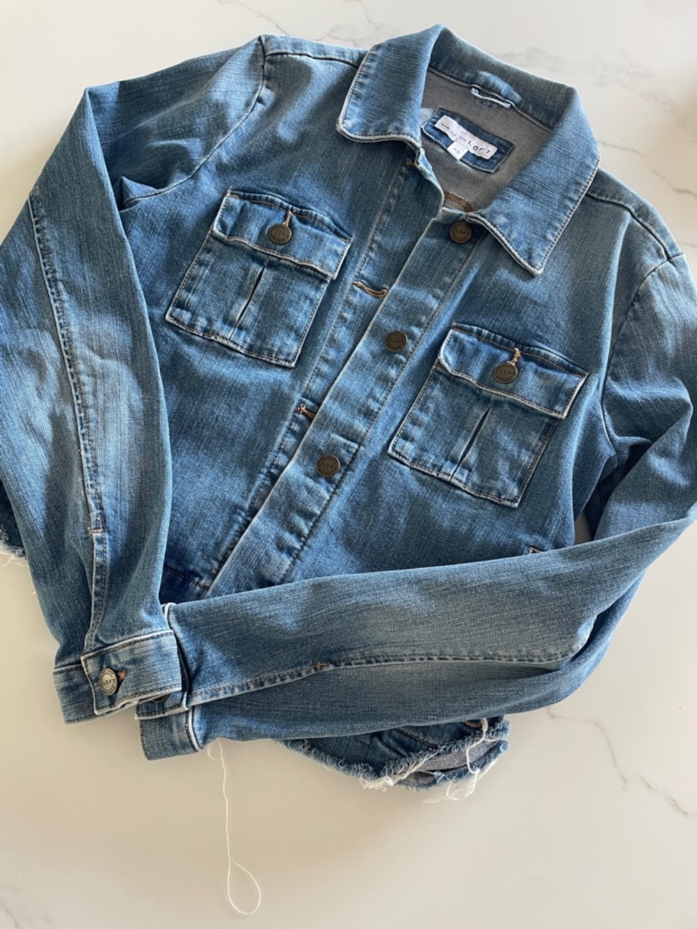 Classic Medium Wash Denim Jacket by Loft